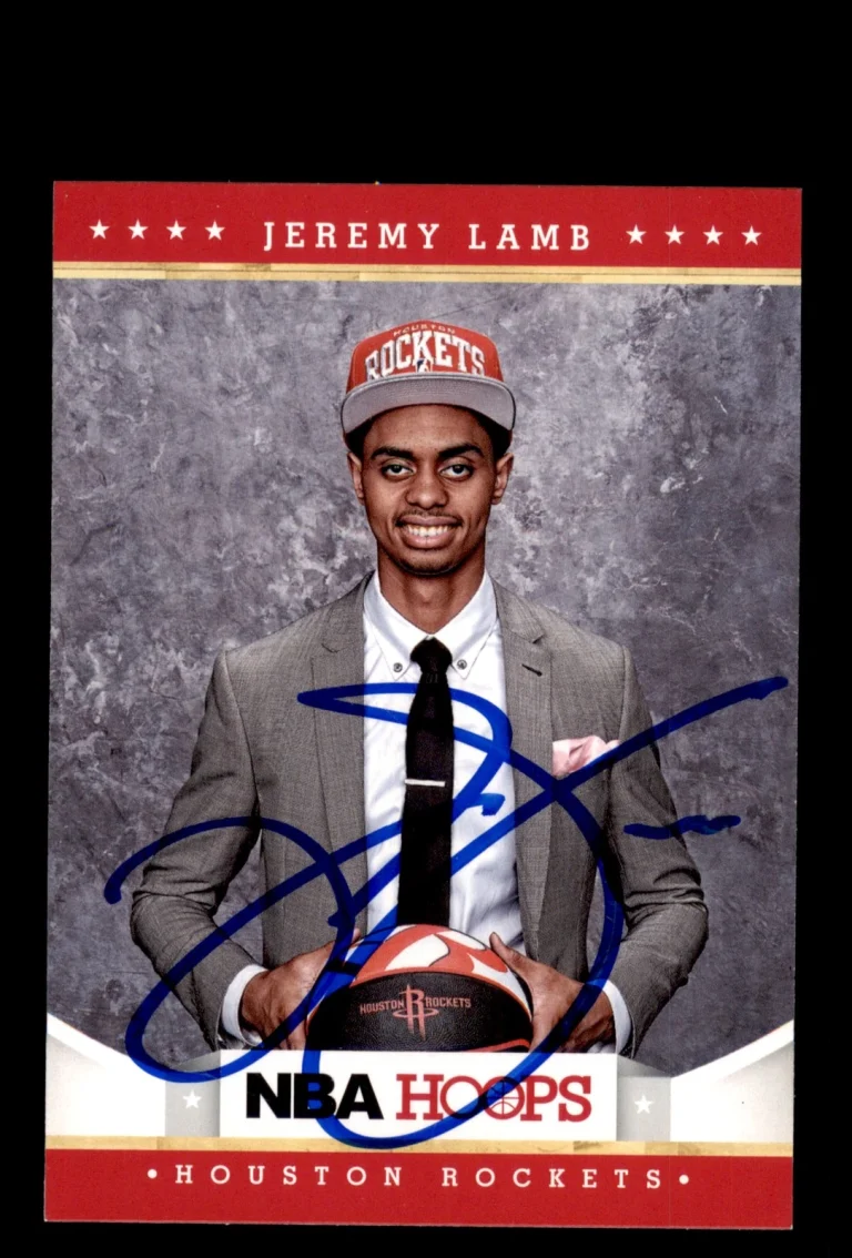 Signed Basketball Card Auto Jeremy Lamb 2012-13 Hoops #286 Houston Rockets