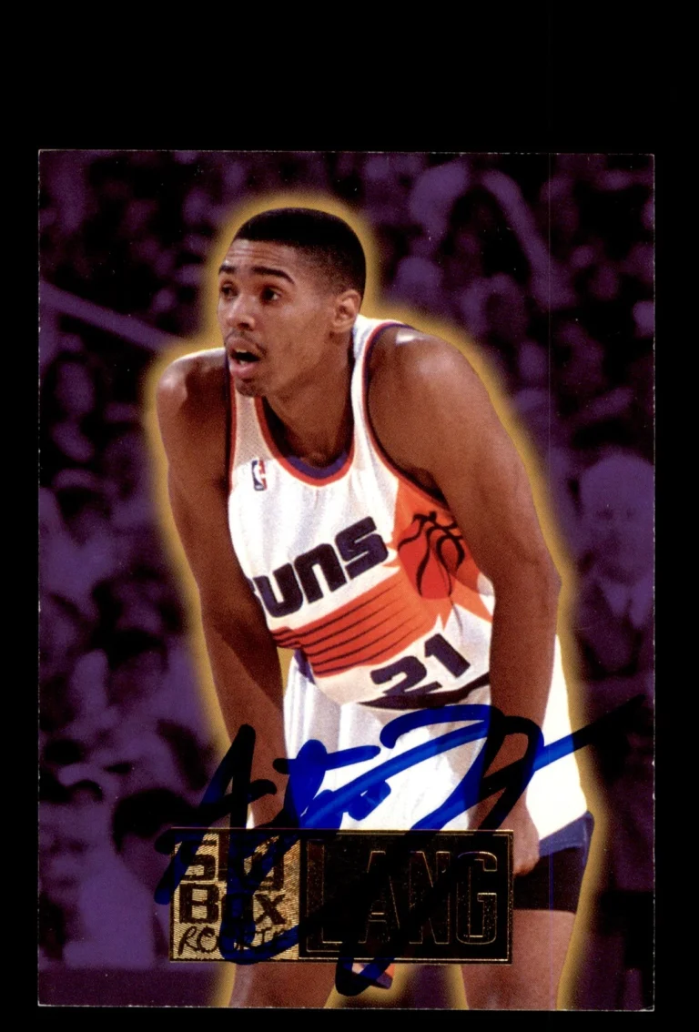 Signed Basketball Card Auto Antonio Lang 1994-95 SkyBox Premium #270 Suns
