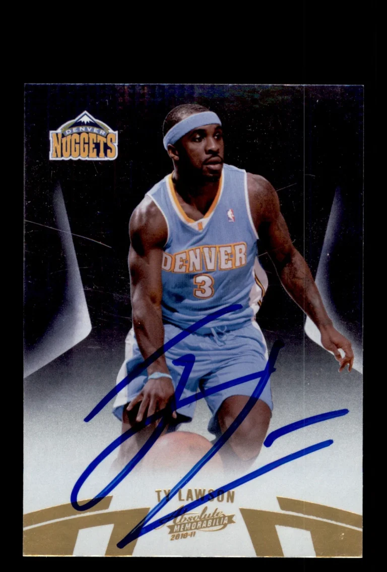 Signed Basketball Card Auto Ty Lawson 2010-11 Panini Absolute Memorabilia #73