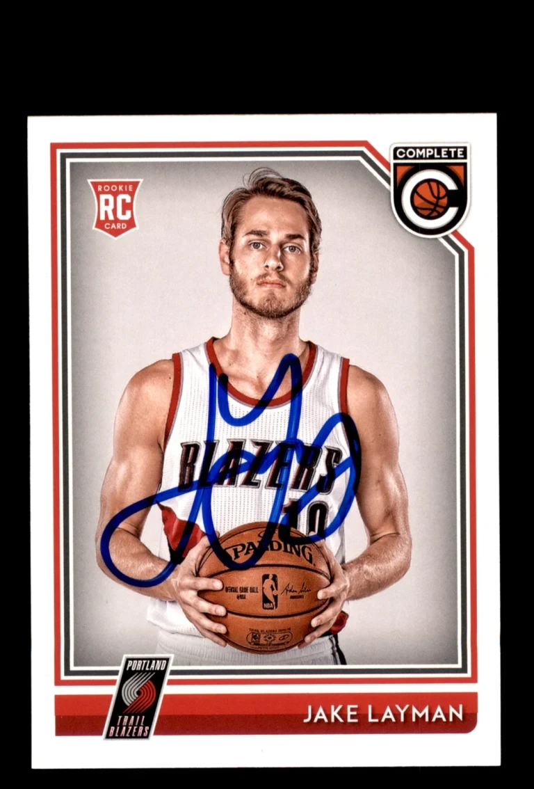 Signed Basketball Card Auto Jake Layman 2016-17 Panini Complete #365
