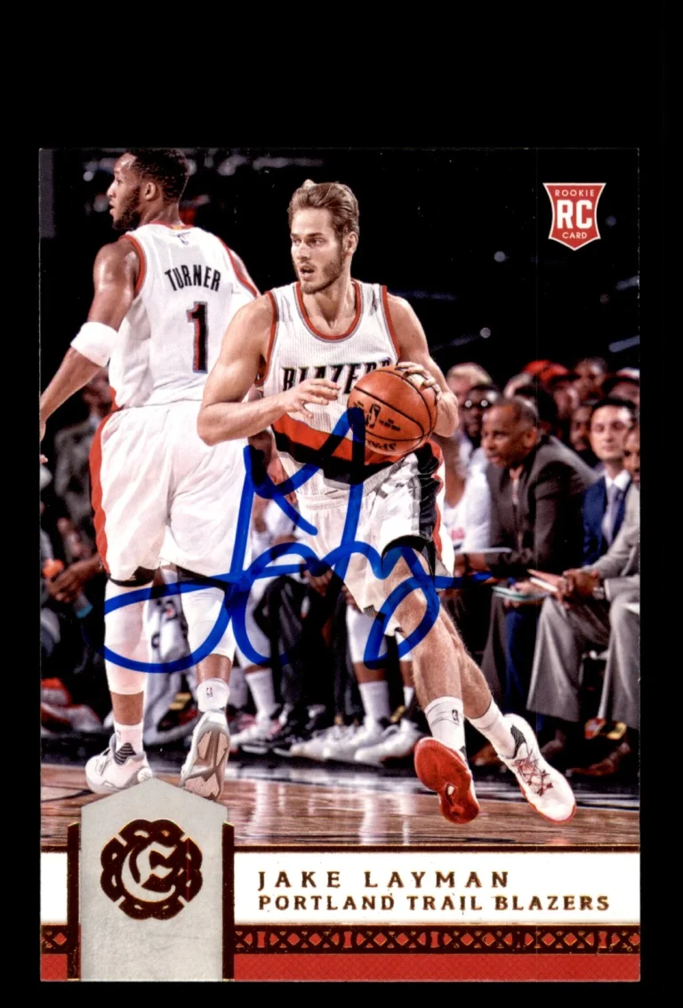 Signed Basketball Card Auto Jake Layman 2016-17 Panini Excalibur #147