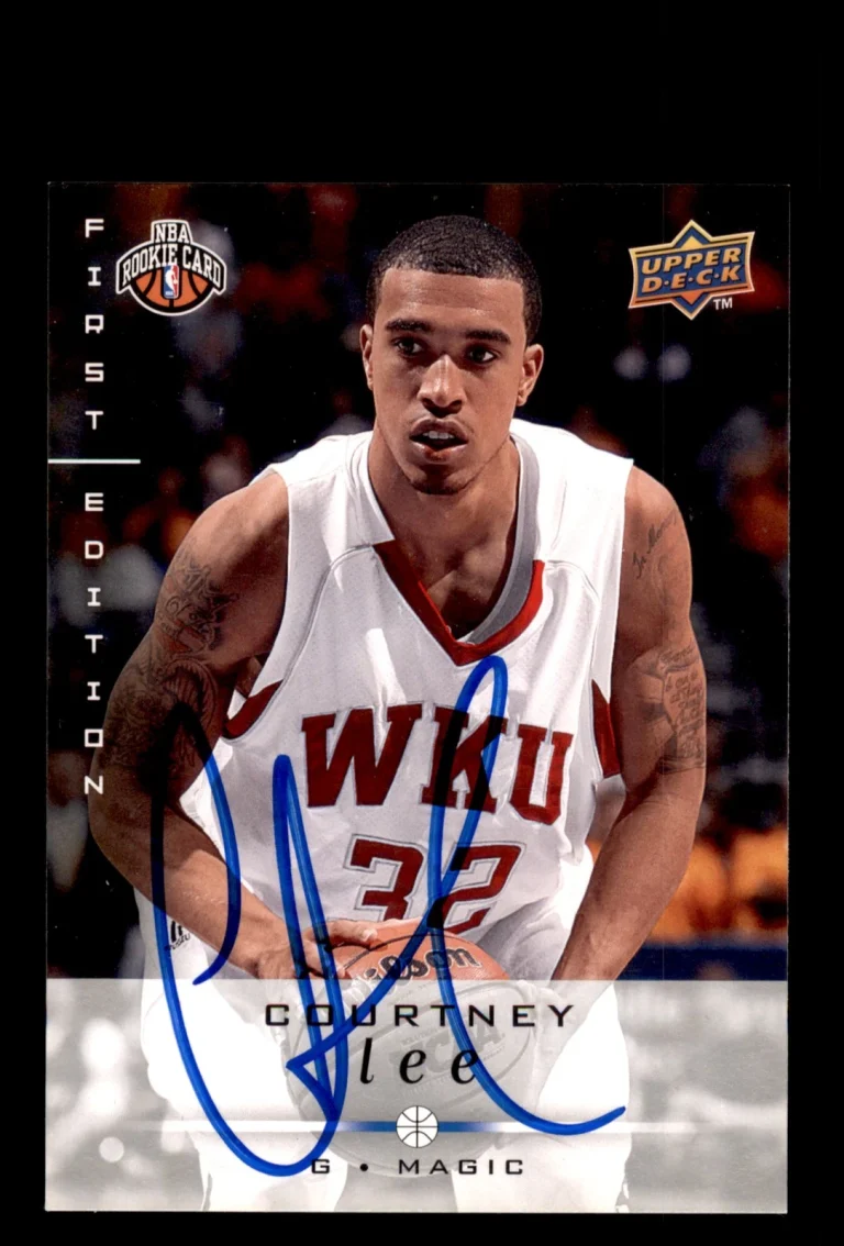 Signed Basketball Card Auto Courtney Lee 2008-09 Upper Deck #234 Orlando Magic