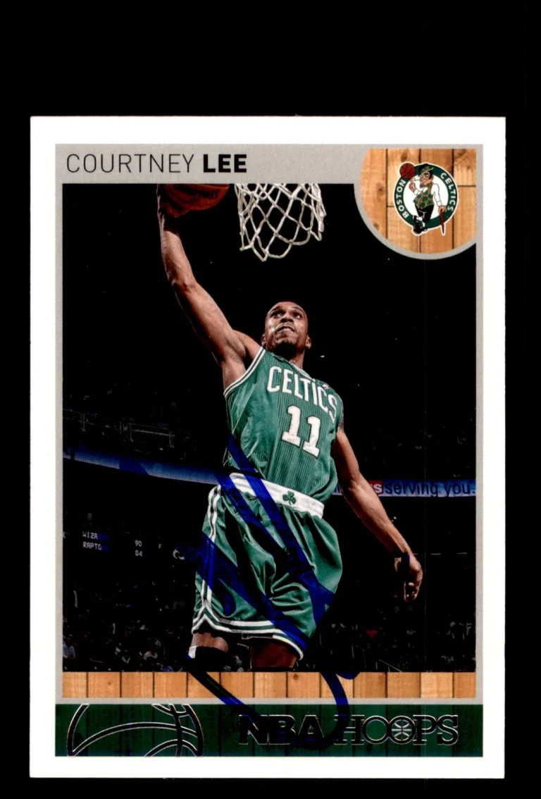 Signed Basketball Card Auto Courtney Lee 2013-14 Hoops #239 Boston Celtics