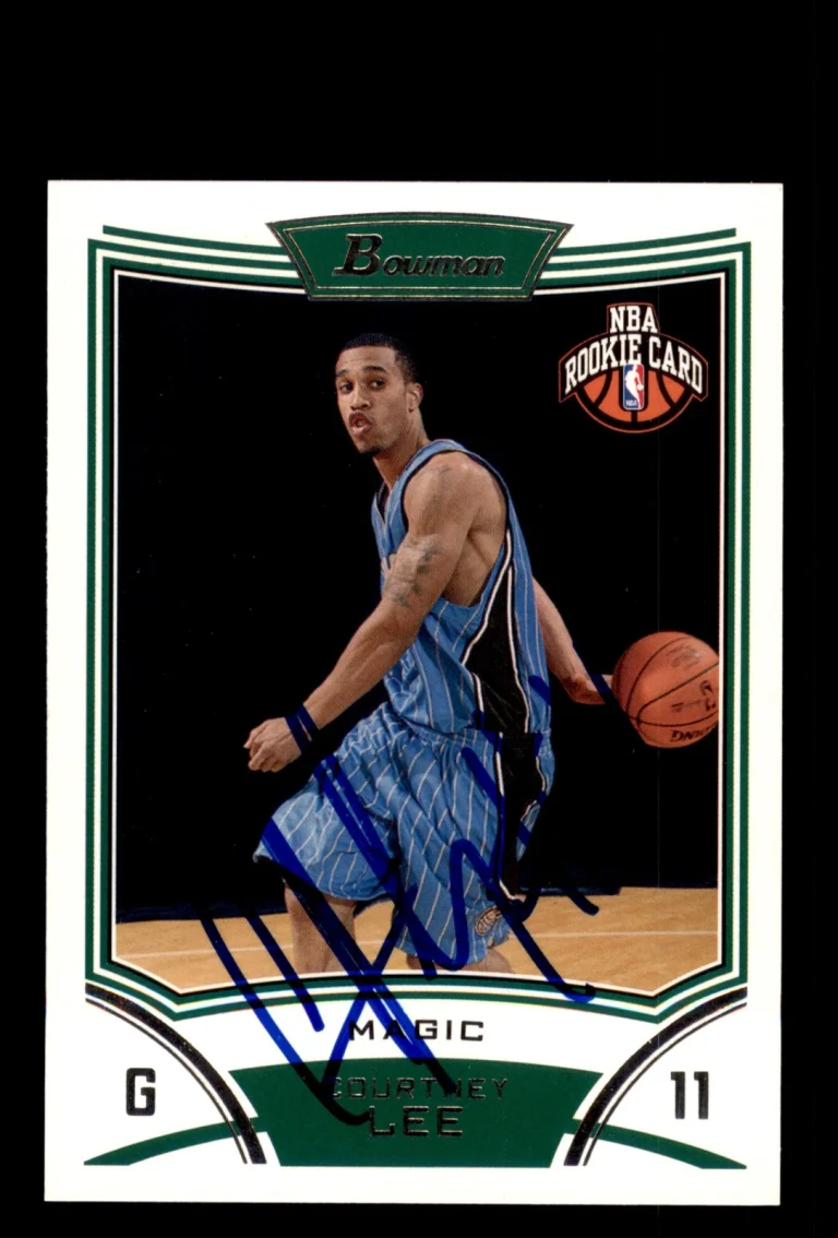 Signed Basketball Card Auto Courtney Lee 2008-09 Bowman #131 Orlando Magic