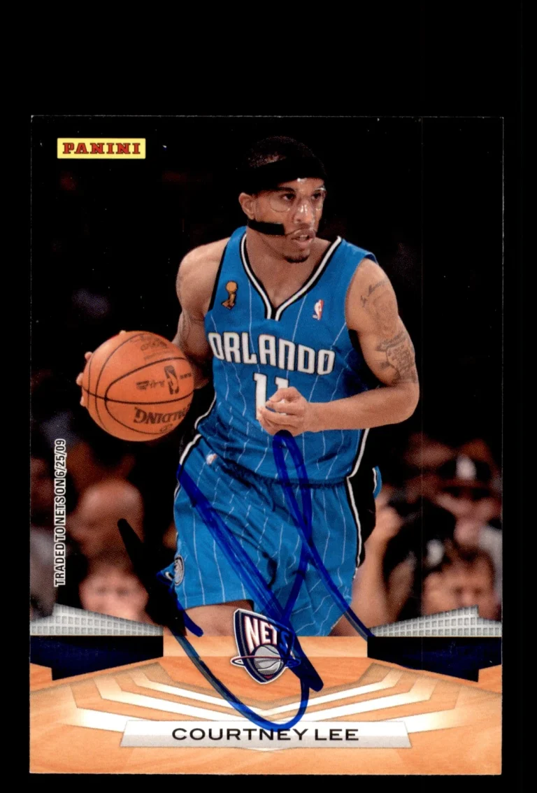 Signed Basketball Card Auto Courtney Lee 2009-10 Panini #15 New Jersey Nets