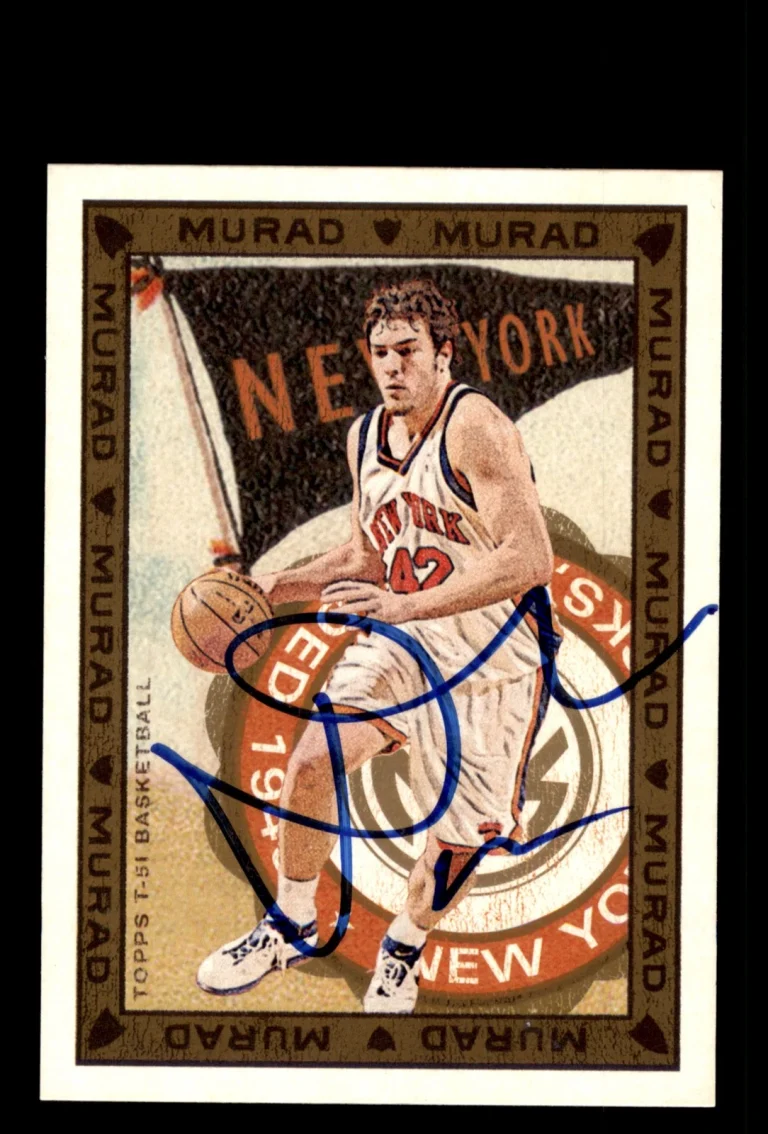 Signed Basketball Card Auto David Lee 2008-09 Topps T-51 Murad #56 Knicks