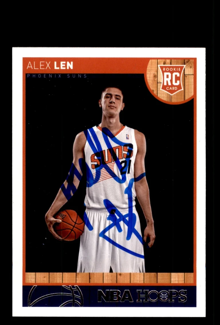 Signed Basketball Card Auto Alex Len 2013-14 Hoops #265 Phoenix Suns
