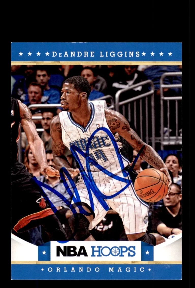 Signed Basketball Card Auto DeAndre Liggins 2012-13 Hoops #266 Orlando Magic