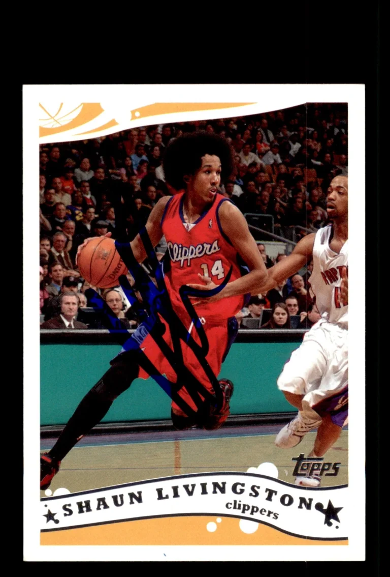 Signed Basketball Card Auto Shaun Livingston 2005-06 Topps #65 LA Clippers