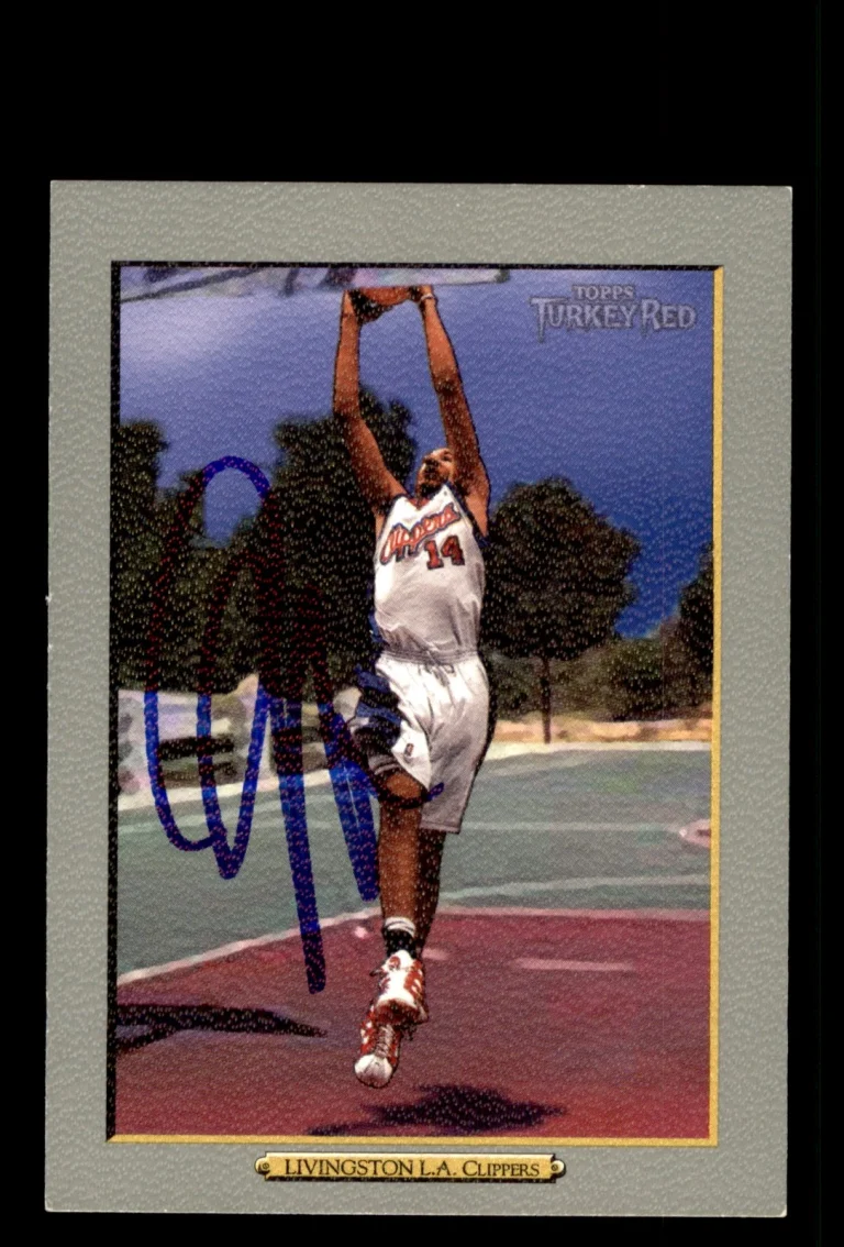 Signed Basketball Card Auto Shaun Livingston 2006-07 Topps Turkey Red #10