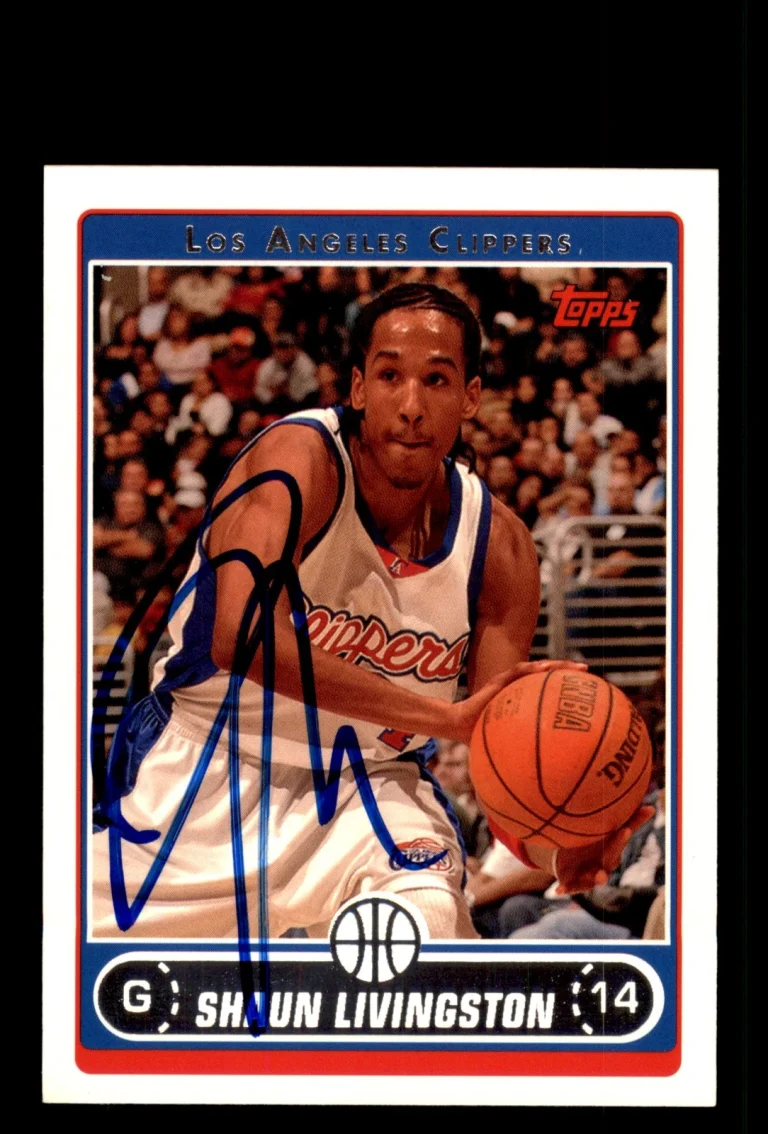 Signed Basketball Card Auto Shaun Livingston 2006-07 Topps #164 LA Clippers