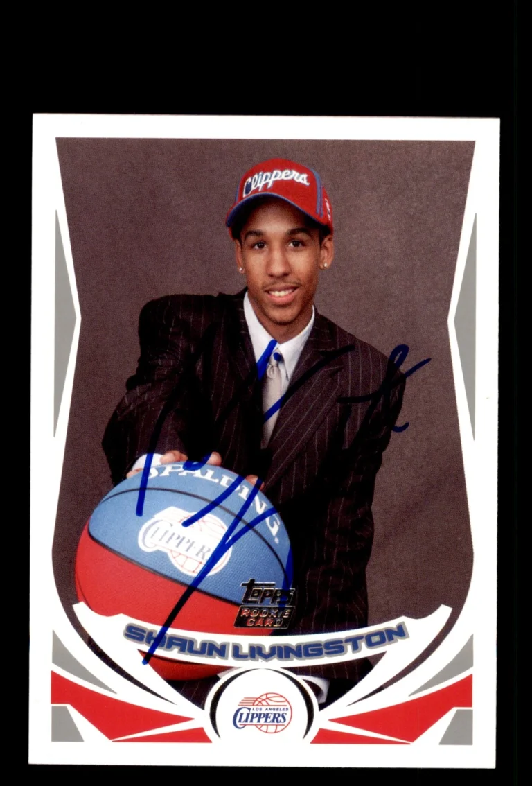 Signed Basketball Card Auto Shaun Livingston 2004-05 Topps #224 LA Clippers