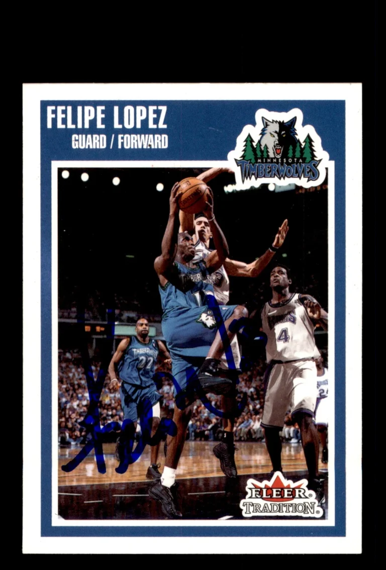 Signed Basketball Card Auto Felipe Lopez 2002-03 Fleer Tradition #88