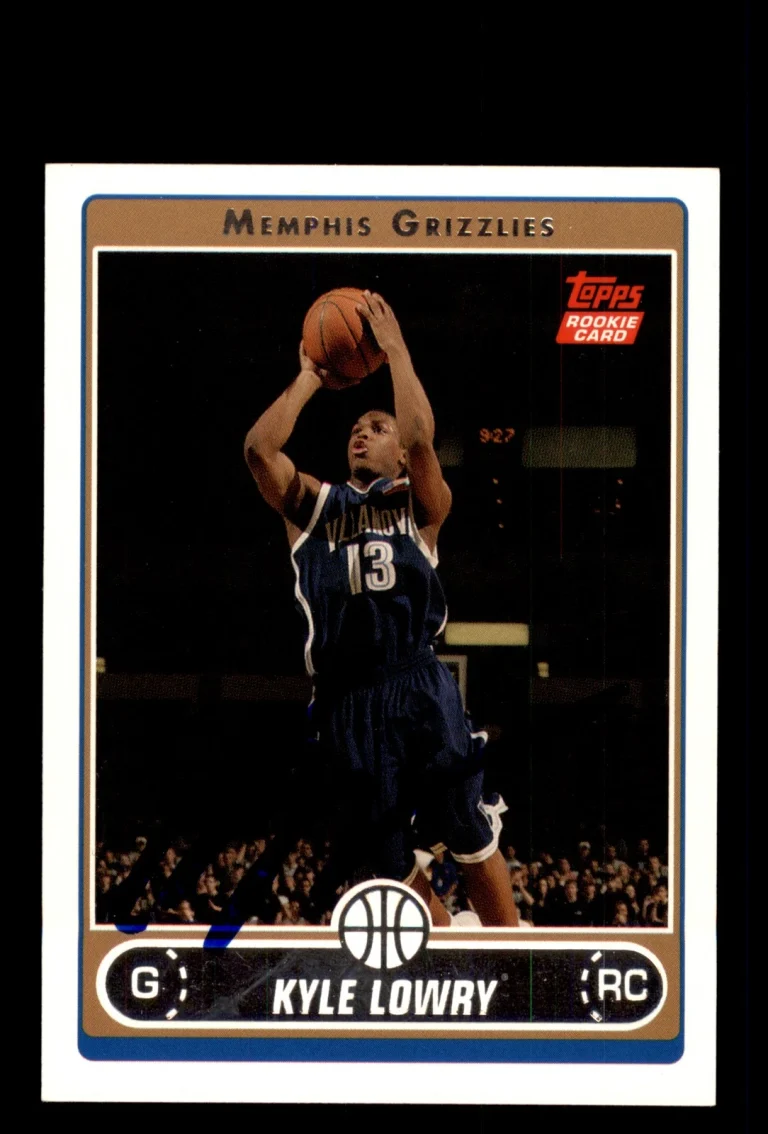 Signed Basketball Card Auto Kyle Lowry 2006-07 Topps #226 Memphis Grizzlies
