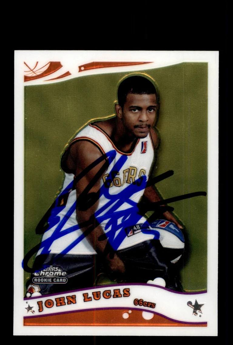 Signed Basketball Card Auto John Lucas III 2005-06 Topps Chrome #264 Tulsa 66ers