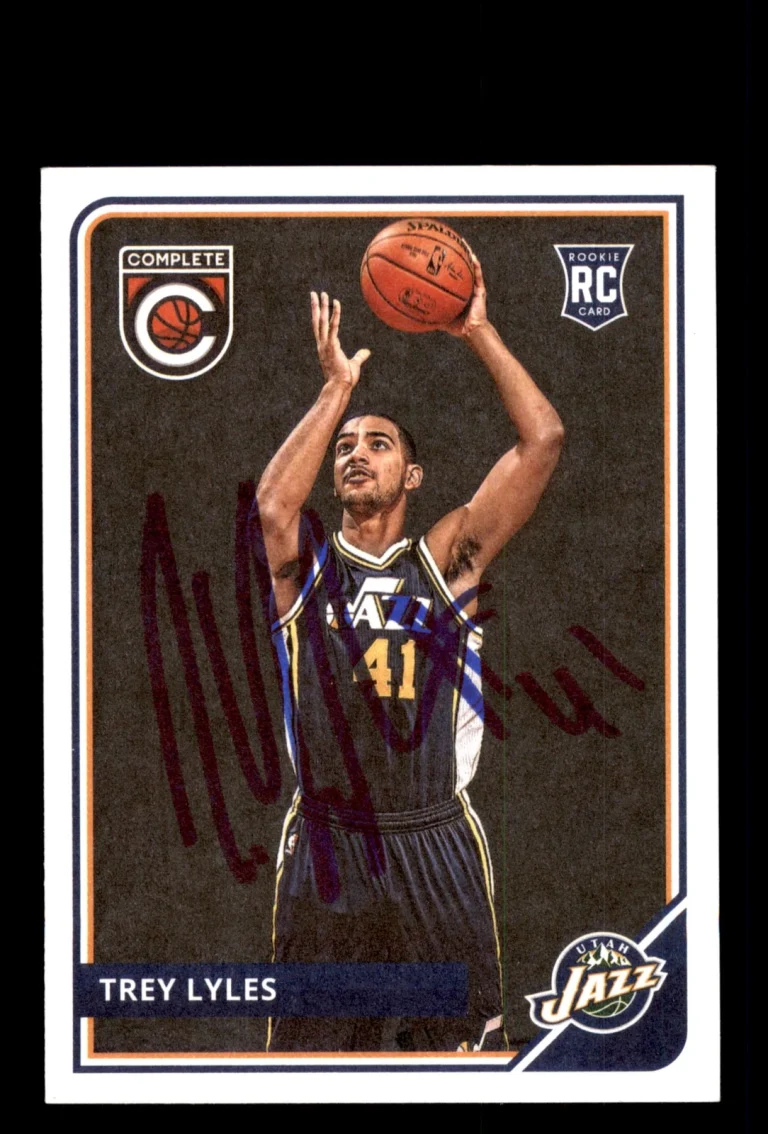 Signed Basketball Card Auto Trey Lyles 2015-16 Panini Complete #324
