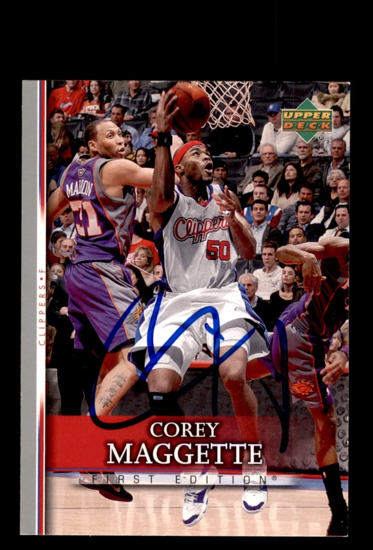 Signed Basketball Card Auto Corey Maggette 2007-08 Upper Deck First Edition #38