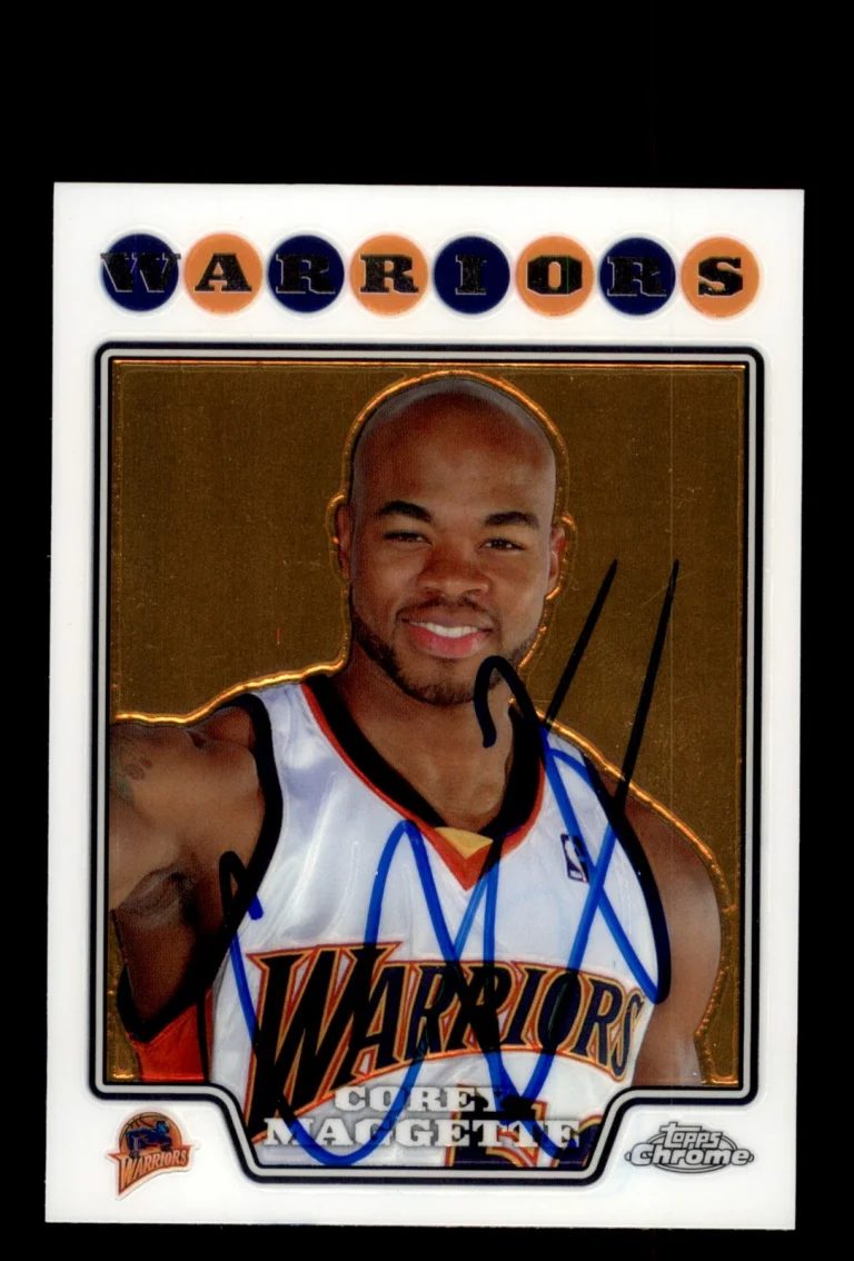 Signed Basketball Card Auto Corey Maggette 2008-09 Topps Chrome #82 Golden State