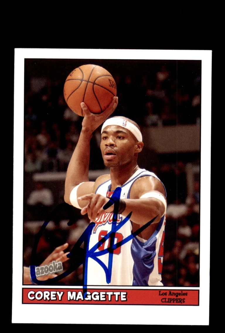 Signed Basketball Card Auto Corey Maggette 2005-06 Bazooka #145 LA Clippers