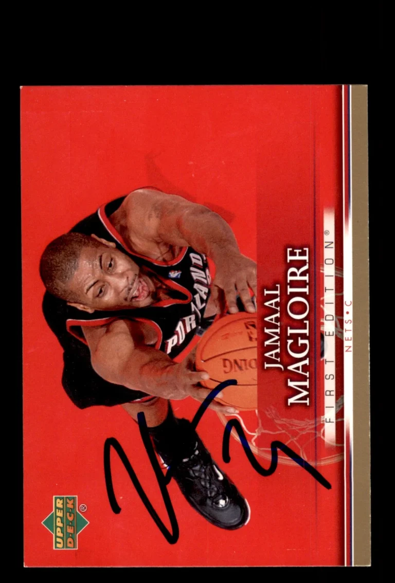 Signed Basketball Card Auto Jamaal Magloire 2007-08 Upper Deck First Edition #70