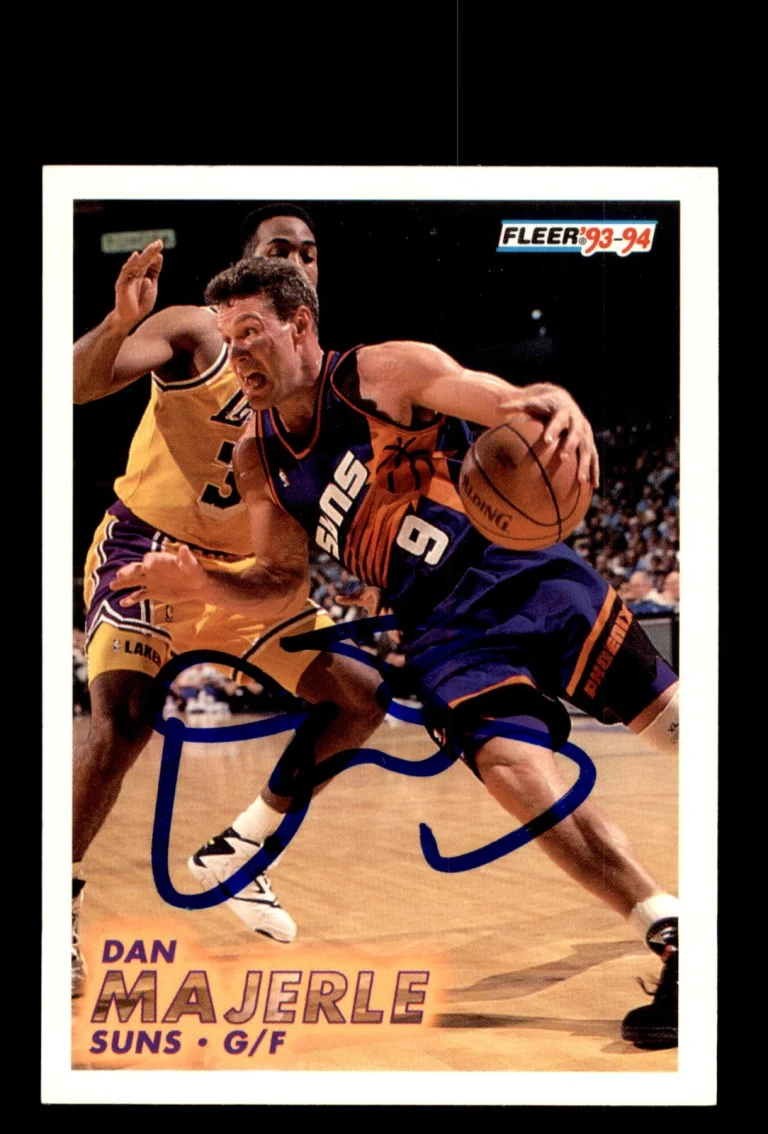 Signed Basketball Card Auto Dan Majerle 1993-94 Fleer #169 Phoenix Suns