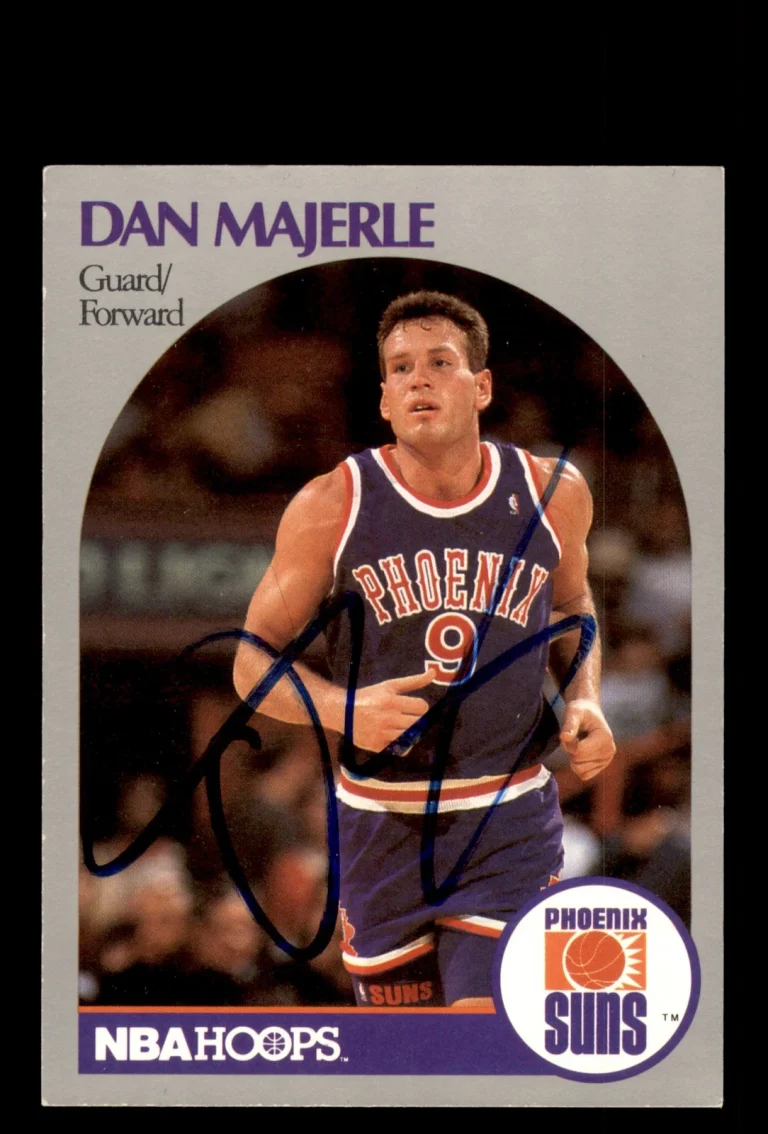 Signed Basketball Card Auto Dan Majerle 1990-91 Hoops #239 Phoenix Suns