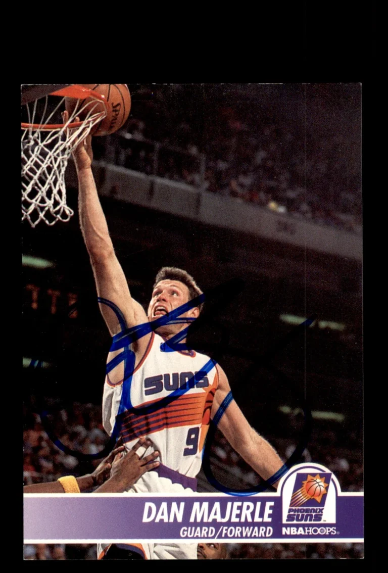 Signed Basketball Card Auto Dan Majerle 1994-95 Hoops #171 Phoenix Suns