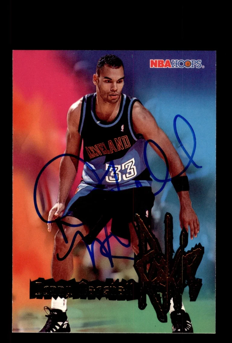 Signed Basketball Card Auto Donny Marshall 1995-96 Hoops #256 Cavaliers