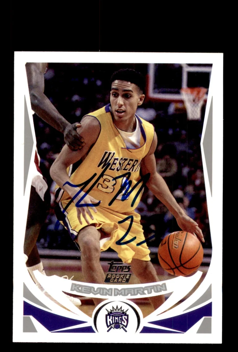 Signed Basketball Card Auto Kevin Martin 2004-05 Topps #246 Sacramento Kings