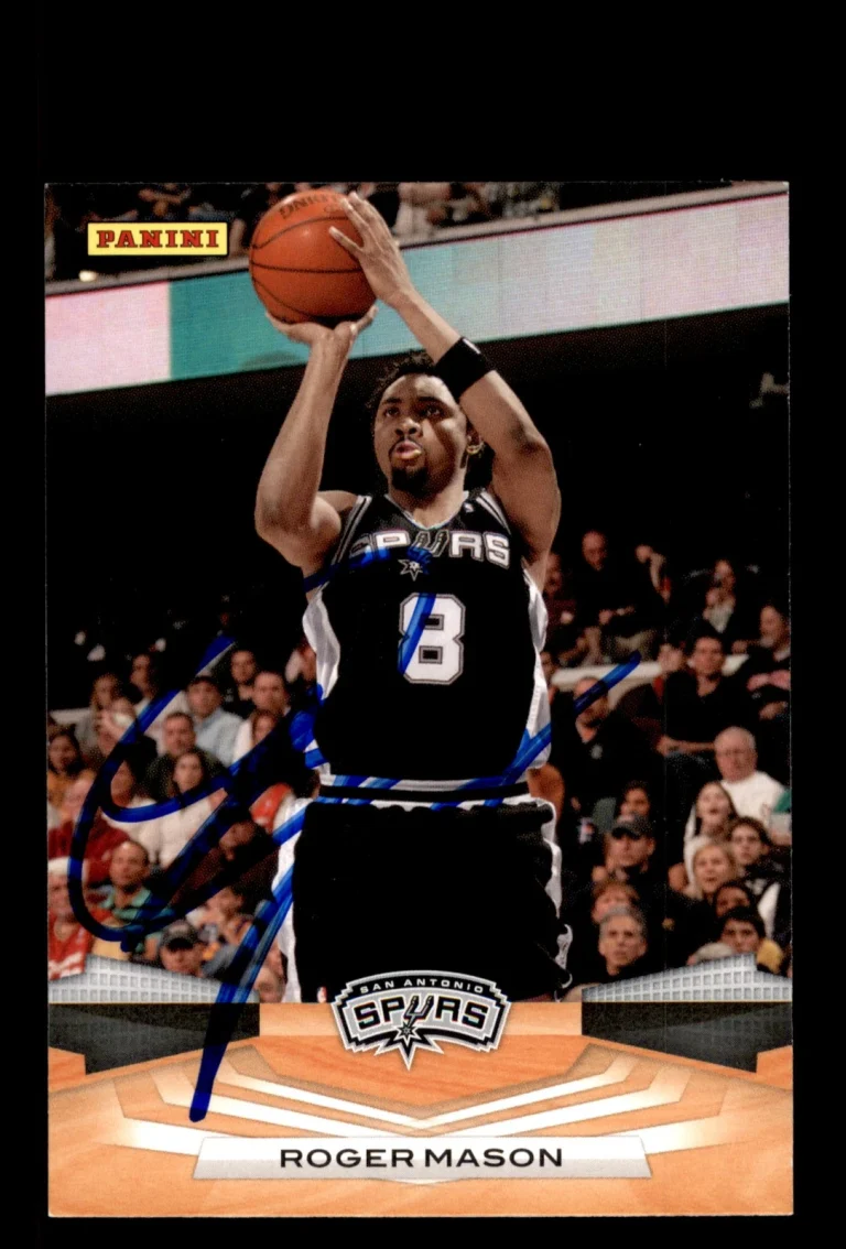 Signed Basketball Card Auto Roger Mason 2009-10 Panini #197 San Antonio Spurs