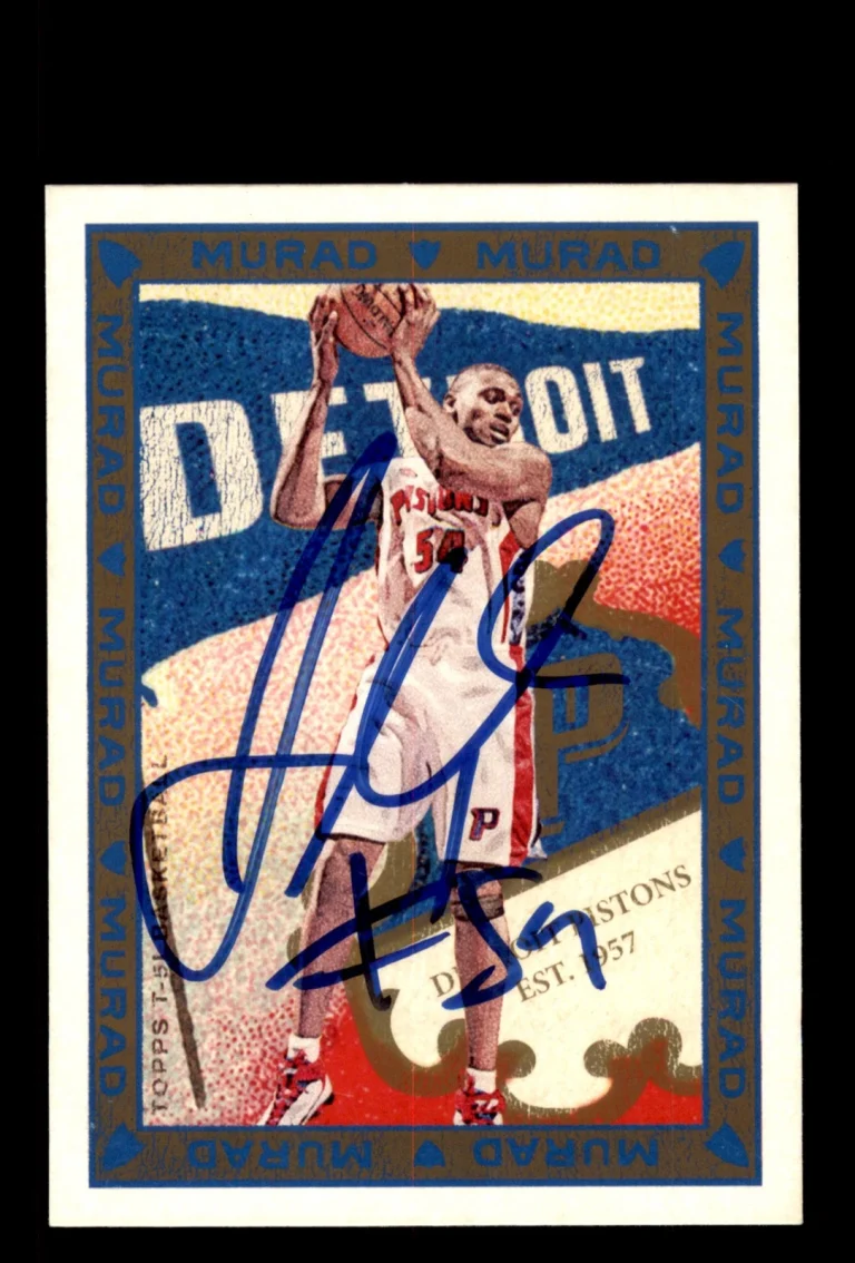 Signed Basketball Card Auto Jason Maxiell 2008-09 Topps T-51 Murad #52 Pistons