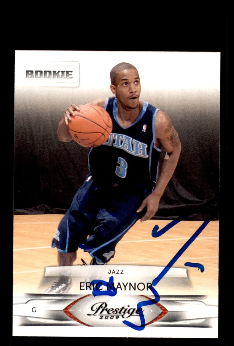 Signed Basketball Card Auto Eric Maynor 2009-10 Panini Prestige #170 Utah Jazz