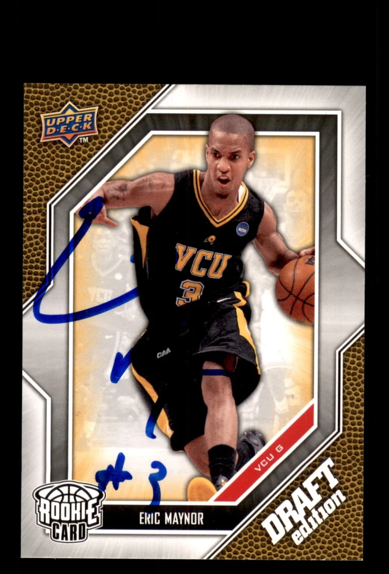 Signed Basketball Card Auto Eric Maynor 2009-10 Upper Deck Draft Edition #31