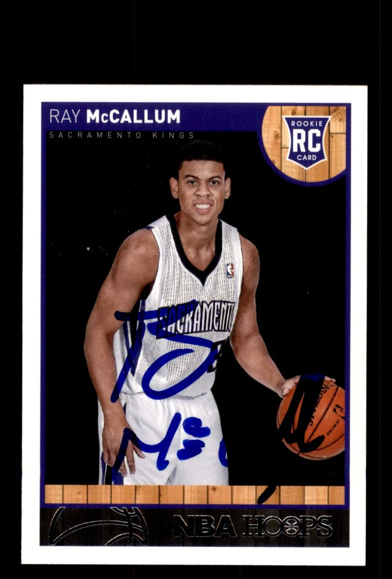 Signed Basketball Card Auto Ray McCallum 2013-14 Hoops #276 Kings