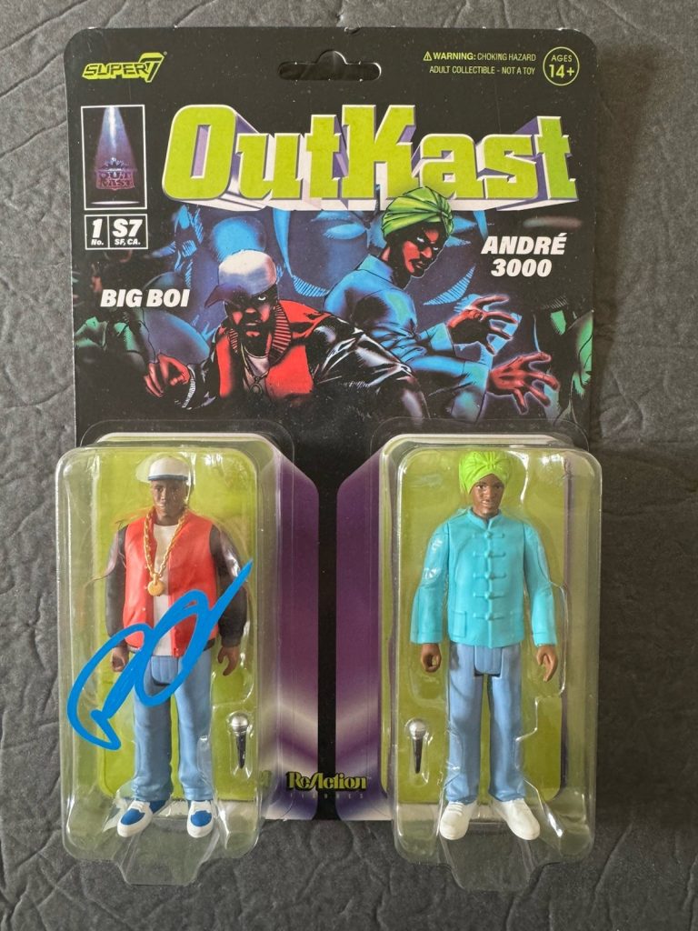 BIG BOI signed Action Figure Toy Super7 RAP Hip Hop OutKast Autograph PSA/DNA