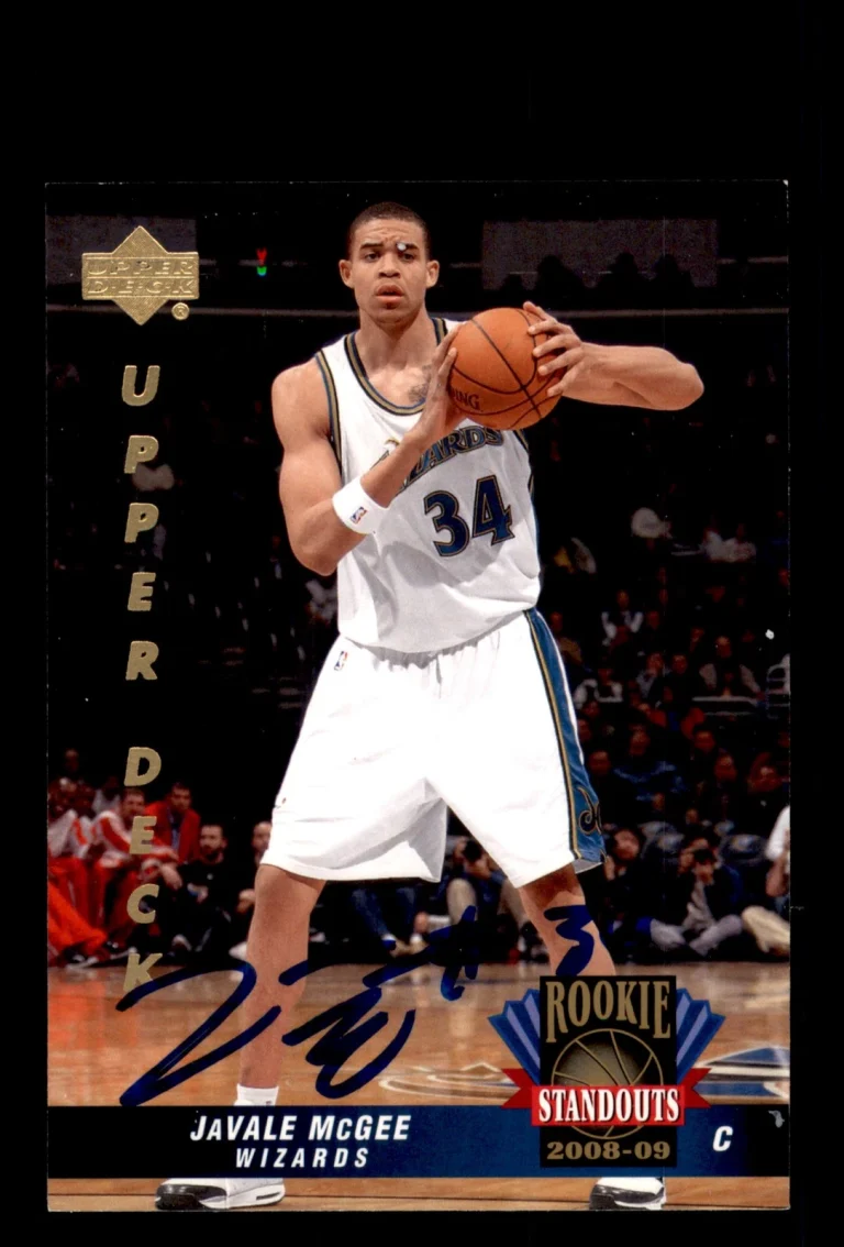 Signed Basketball Card Auto Javale McGee 2008-09 Upper Deck Lineage #RS-20