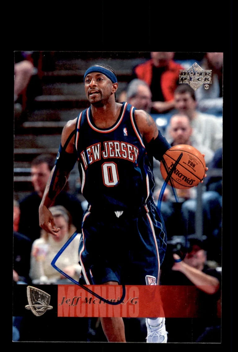 Signed Basketball Card Auto Jeff McInnis 2006-07 Upper Deck #121 New Jersey Nets