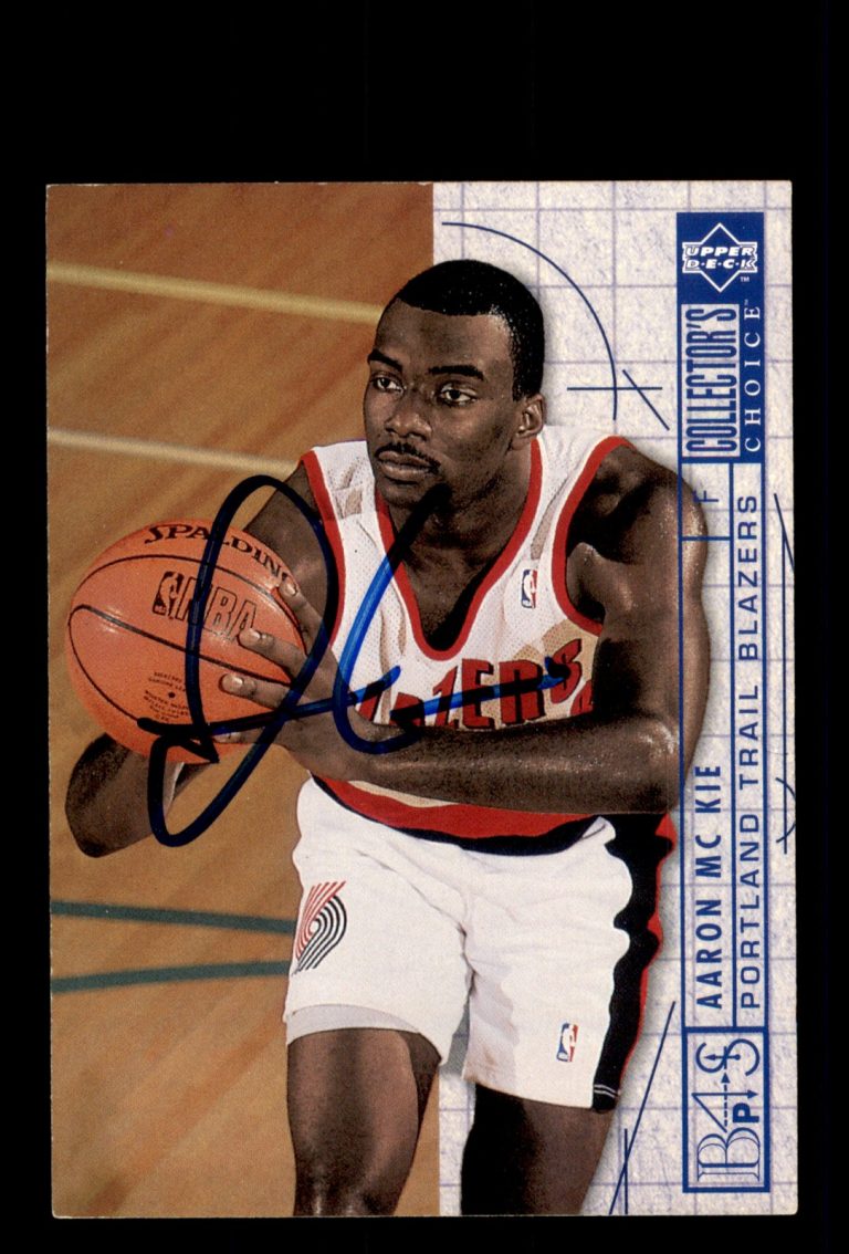 Signed Basketball Card Auto Aaron McKie 1994-95 Collector's Choice #393