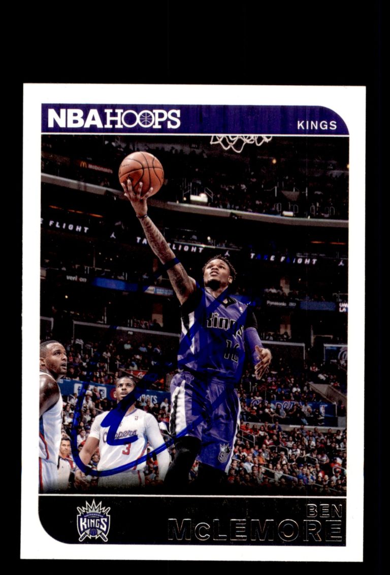 Signed Basketball Card Auto Ben McLemore 2014-15 Hoops #216 Sacramento Kings
