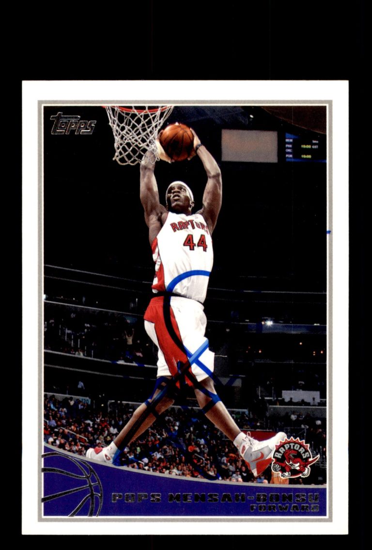 Signed Basketball Card Auto Pops Mensah-Bonsu 2009-10 Topps #291 Toronto Raptors