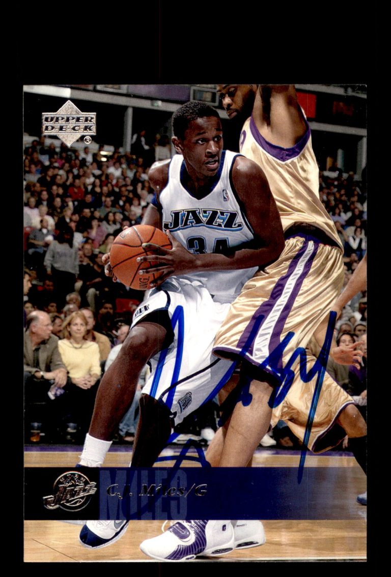Signed Basketball Card Auto C.J. Miles 2006-07 Upper Deck #192 Utah Jazz