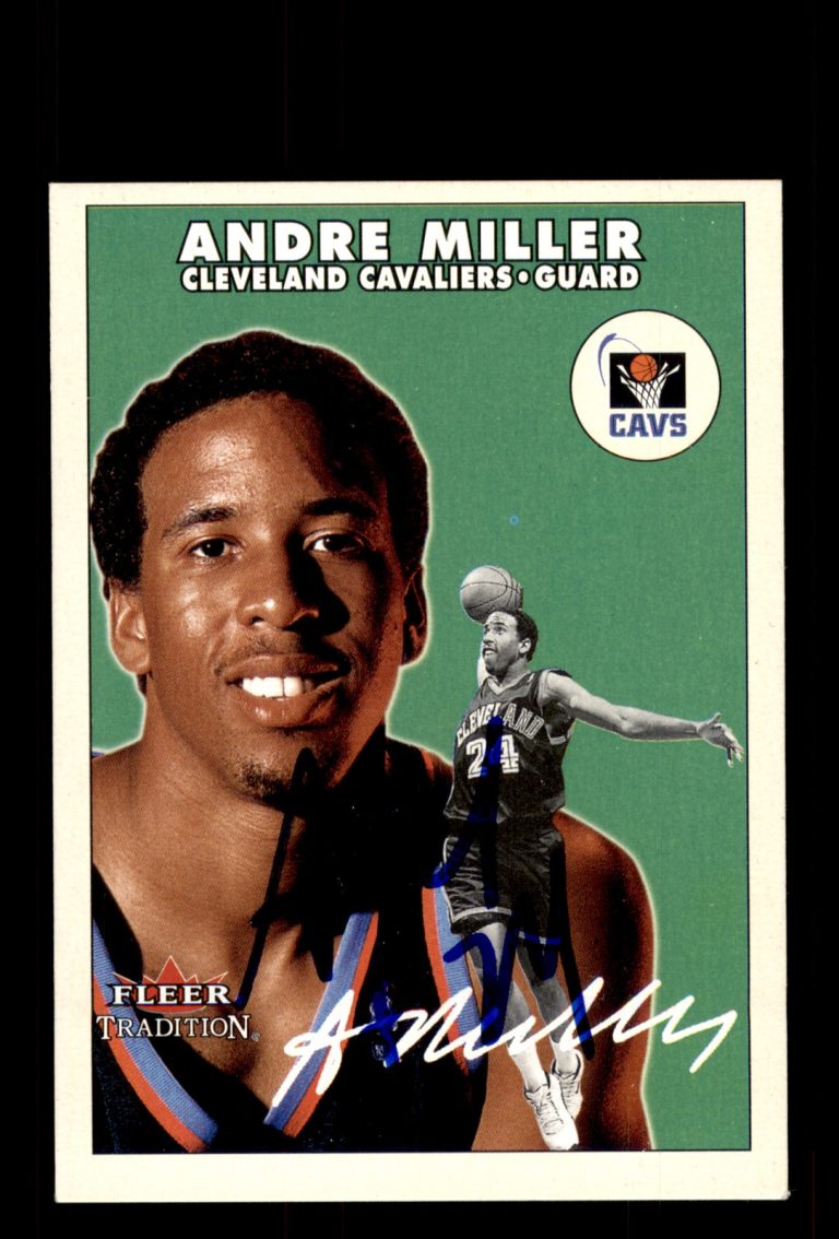 Signed Basketball Card Auto Andre Miller 2000-01 Fleer Tradition #131 Cavaliers