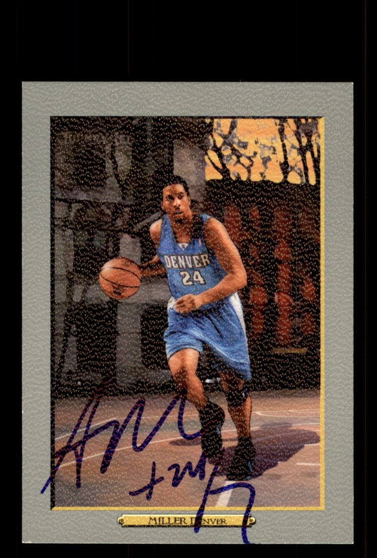 Signed Basketball Card Auto Andre Miller 2006-07 Topps Turkey Red #151 Nuggets
