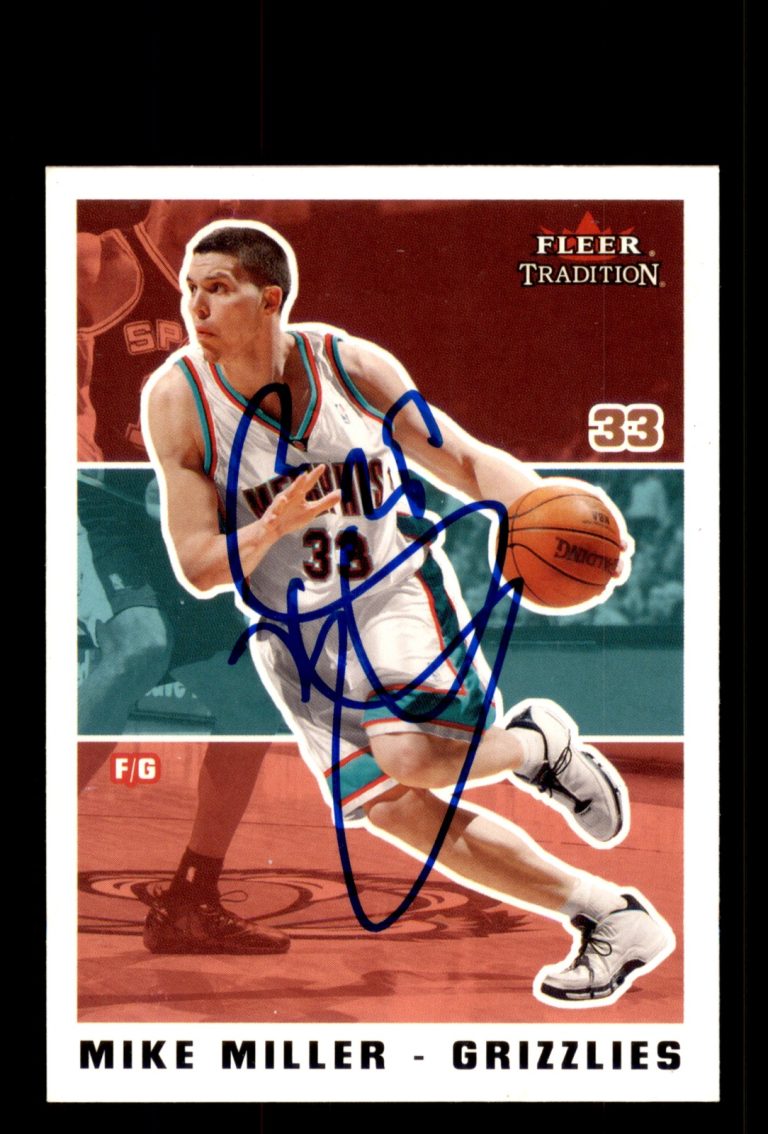 Signed Basketball Card Auto Mike Miller 2003-04 Fleer Tradition #47 Grizzlies