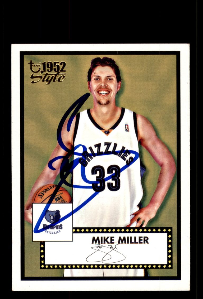 Signed Basketball Card Auto Mike Miller 2005-06 Topps 1952 Style #127 Grizzlies