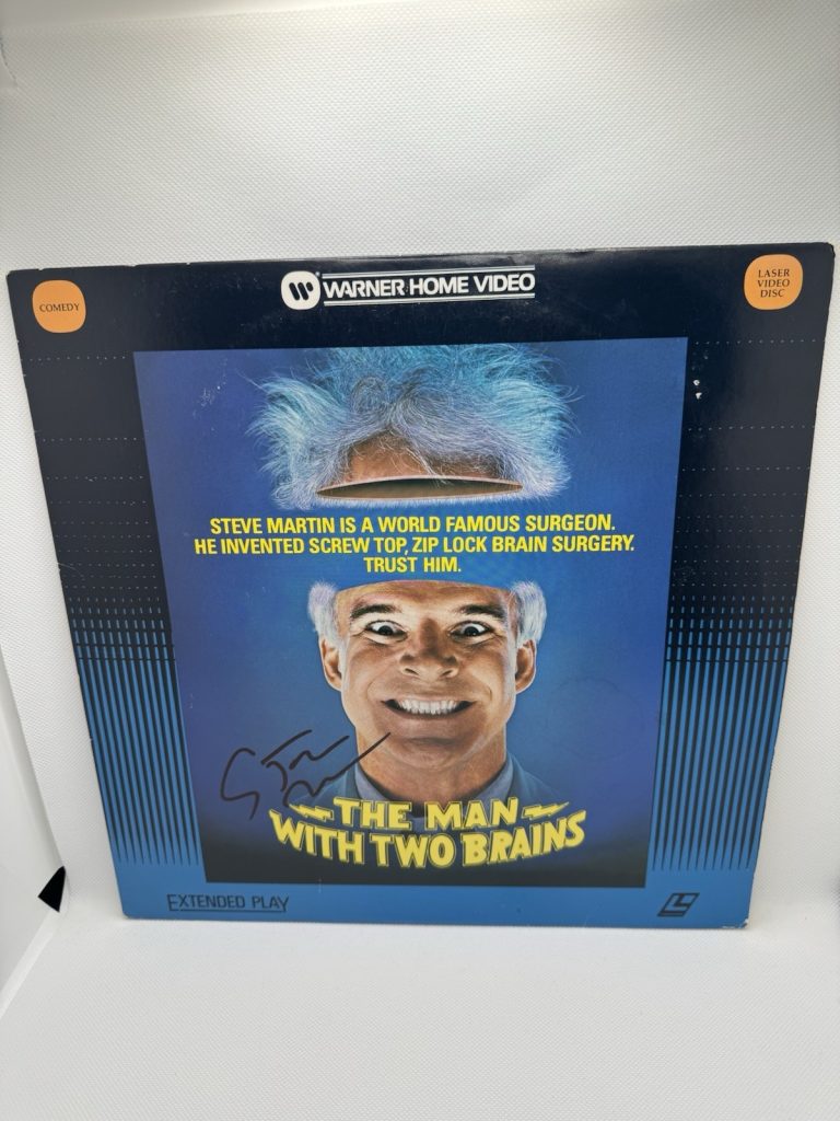 Steve Martin Signed Autograph The Man With Two Brains Laserdisc Vinyl PSA/DNA