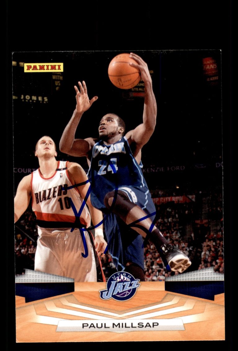 Signed Basketball Card Auto Paul Millsap 2009-10 Panini #244 Utah Jazz