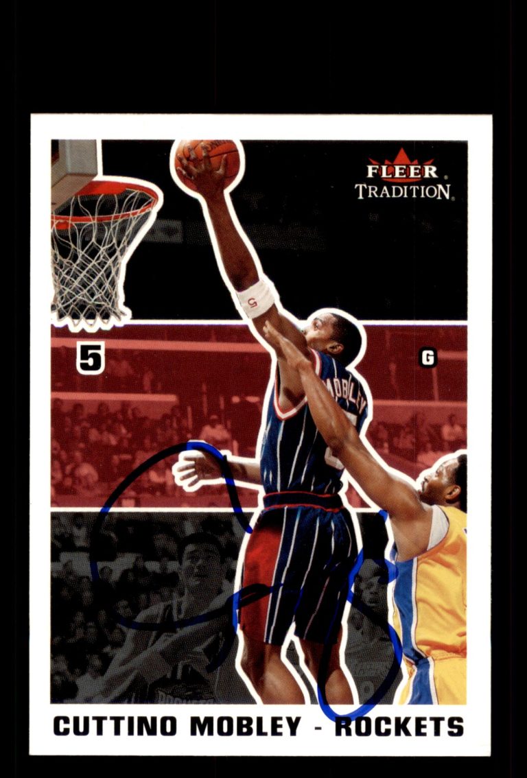Signed Basketball Card Auto Cuttino Mobley 2003-04 Fleer Tradition #75 Rockets