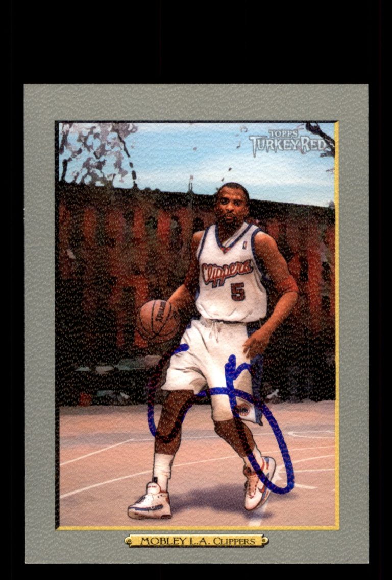Signed Basketball Card Auto Cuttino Mobley 2006-07 Topps Turkey Red #124
