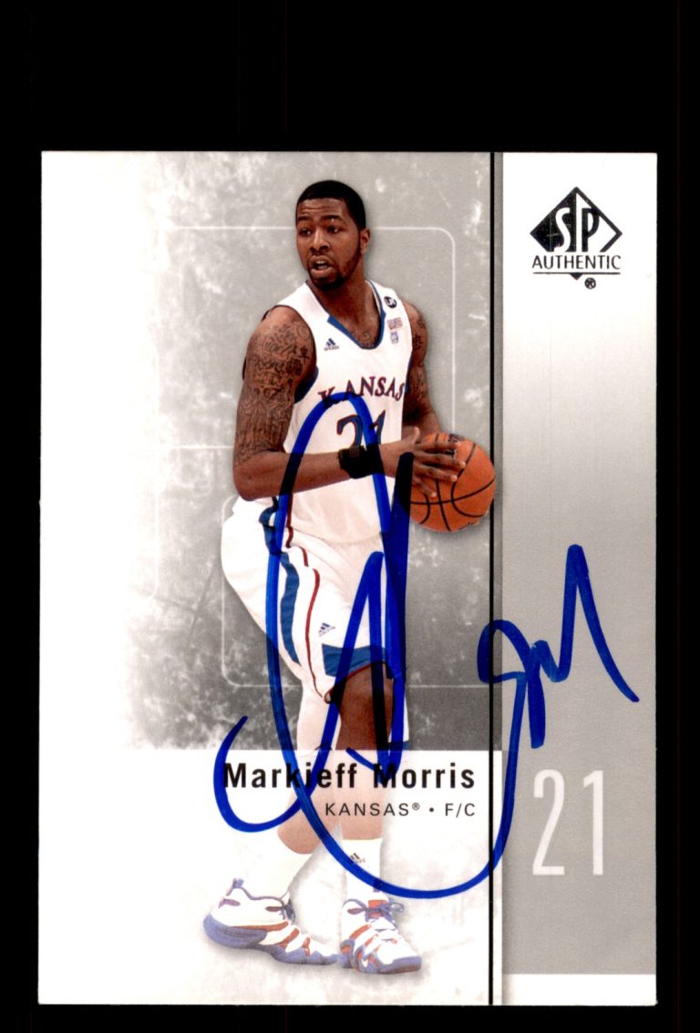 Signed Basketball Card Auto Markieff Morris 2011-12 SP Authentic #32 KU Jayhawks